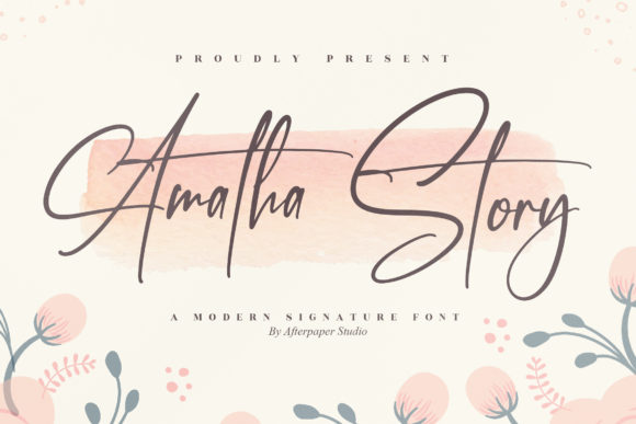 Amatha Story Font for Small Business Branding