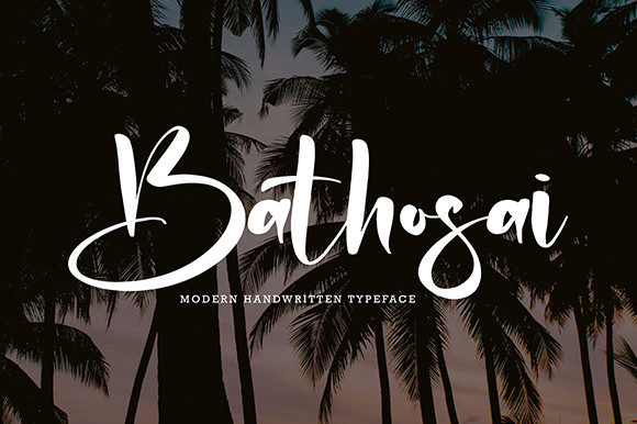 Bathosai: A Fashionable Script Font for Makers