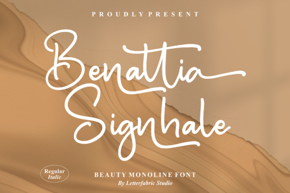 Benattia Signhale Typeface for Campaign Design