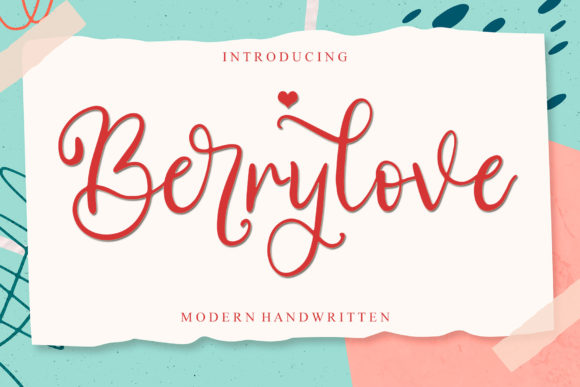 Berrylove Script Font for Digital Marketing