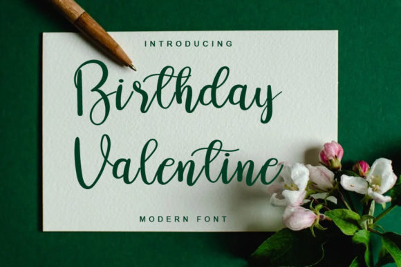 Birthday Valentine: A Chic Script Font for Modern Campaigns