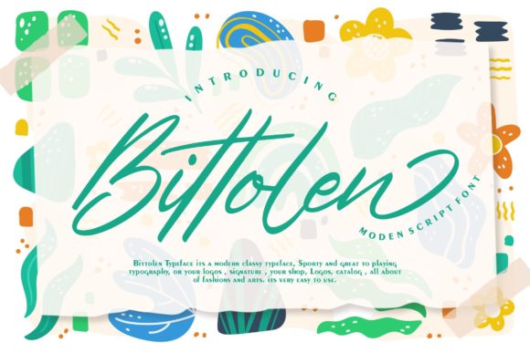 Bittolen: A Whimsical Script Font for Elegant Branding