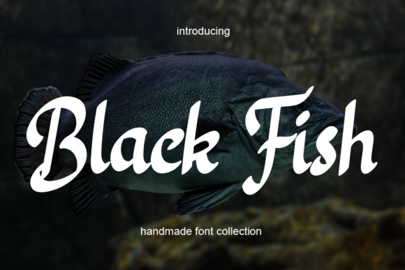 Black Fish Script Font for Handmade Designs