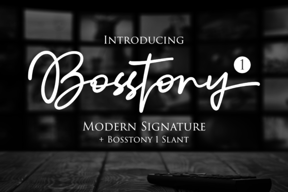Bosstony 1 Typeface for Editorial Design