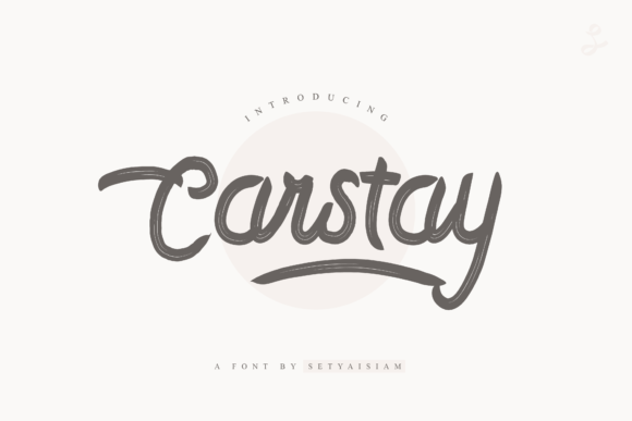 Carstay: A Delicate Brushed Script Typeface