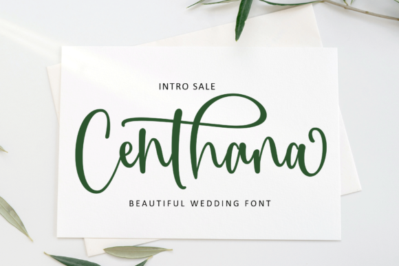 Centhana: An Elegant Script Typeface for Branding