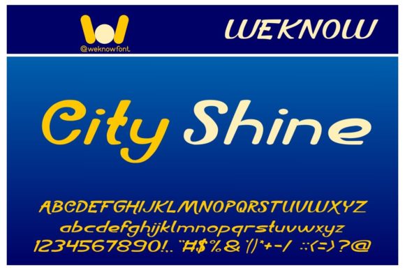 City Shine Font for Modern Web Branding
