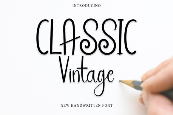 Classic Vintage Font for Elegant Campaign Design