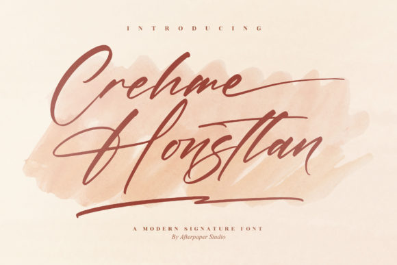 Crehme Honstlan: A Whimsical Script Font for Luxury Branding