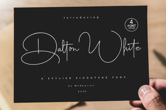 Dalton White: A Modern Script Font for Editorial Design