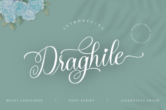 Draghile: A Graceful Script Font for Editorial Design