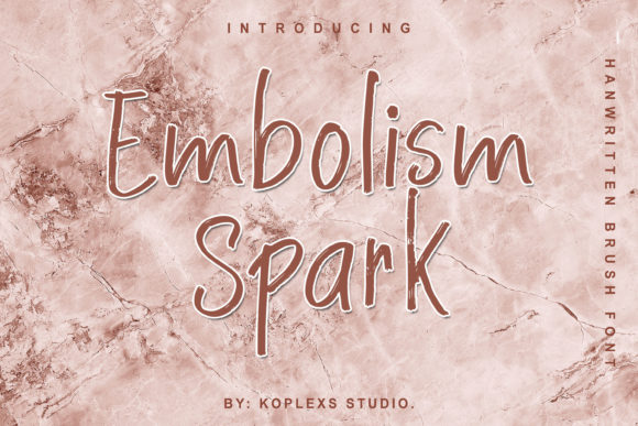 Embolism Spark Font for Small Business Branding