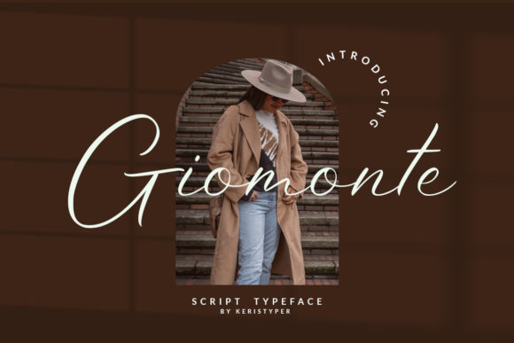 Giomonte Script Font for Elegant Craft Designs