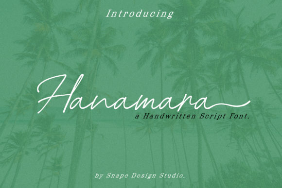 Hanamara Script Font for Elegant Crafts