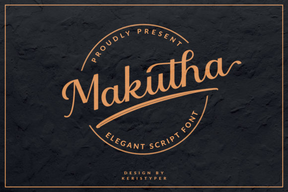 Makutha Script Font for Handmade Brands