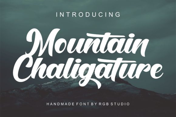 Mountain Chaligature Font for Bold Campaigns