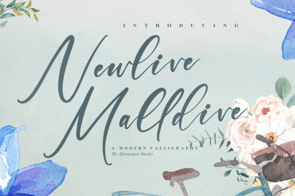 Newlive Malldive: A Relaxed Script Font for Editorial Design