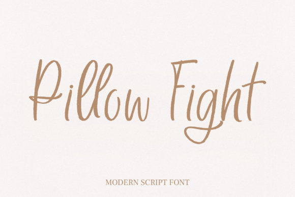 Pillow Fight Font for Modern Web Design