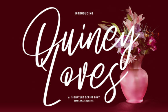 Quiney Loves: A Modern Script Typeface for Editors