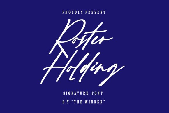 Roster Holding Typeface for Elegant Branding