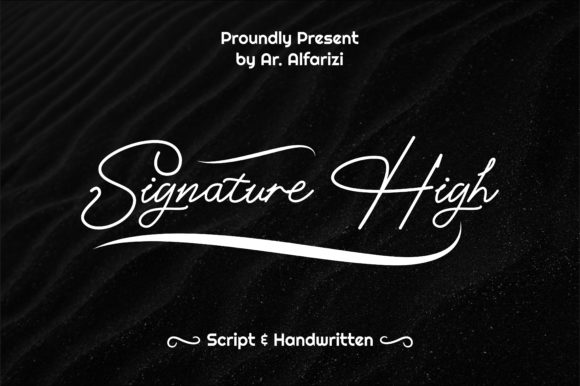 Signature High Font for Elegant Web Design