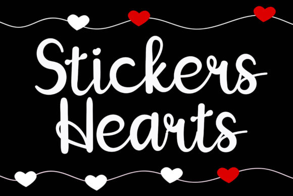 Stickers Hearts Font for Modern Web Design