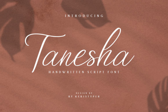 Tanesha: A Script Font for Editorial Elegance