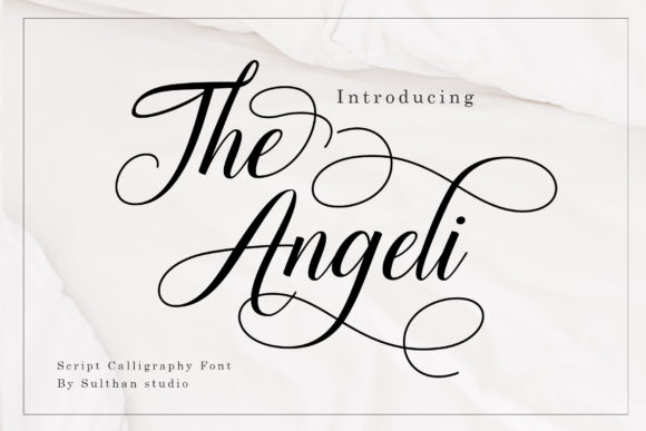 The Angeli: A Romantic Script Font for Crafters