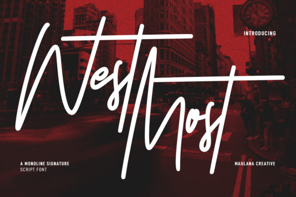 West Most: The Expressive Script Font for Crafters